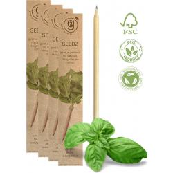 green-goose® Seedz Bloeipotlood | 4 Doosjes (van 4 Stuks) | Munt | FSC Gecertificeerd Hout | Duurzaam en Circulair | USE, PLANT, EAT, REPEAT | Plant een Boom!